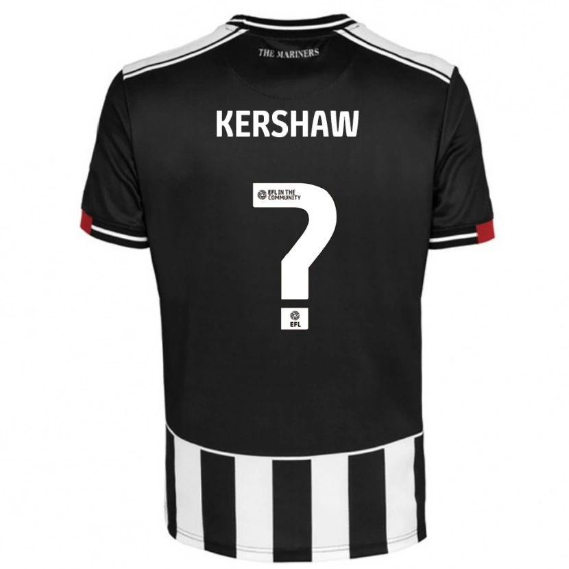 Danxen Niño Camiseta Olivia Kershaw #0 Negro Blanco Rojo 1ª Equipación 2025/26 La Camisa México