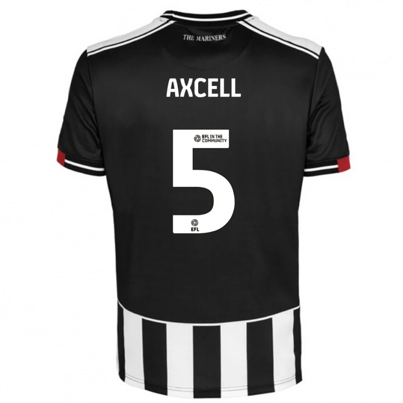 Danxen Niño Camiseta Finley Axcell #5 Negro Blanco Rojo 1ª Equipación 2025/26 La Camisa México