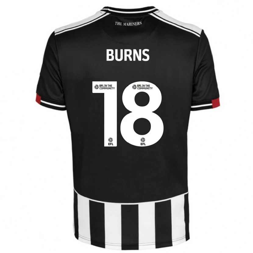Danxen Niño Camiseta Darragh Burns #18 Negro Blanco Rojo 1ª Equipación 2025/26 La Camisa México