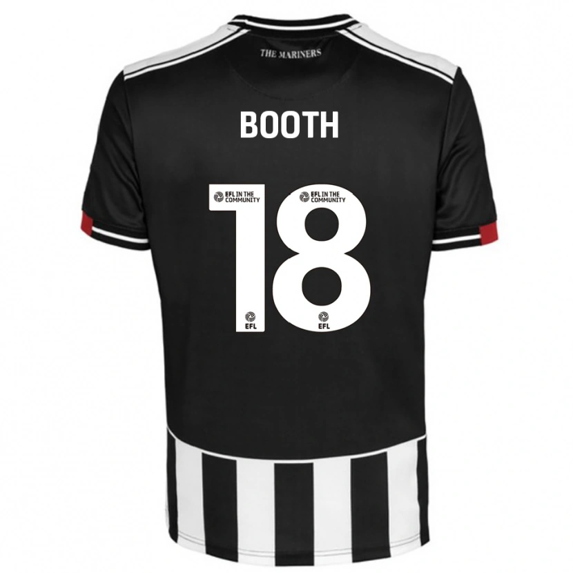 Danxen Niño Camiseta Harvey Booth #18 Negro Blanco Rojo 1ª Equipación 2025/26 La Camisa México