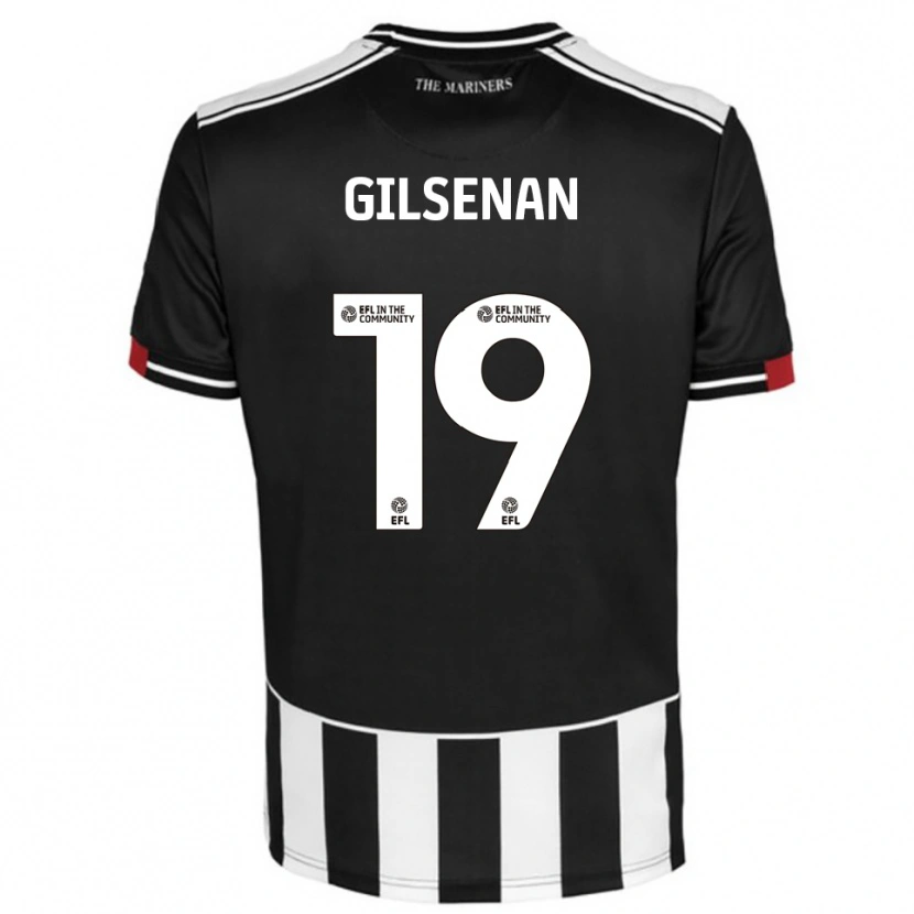 Danxen Niño Camiseta Zak Gilsenan #19 Negro Blanco Rojo 1ª Equipación 2025/26 La Camisa México