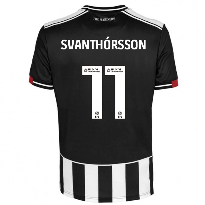 Danxen Niño Camiseta Jason Dadi Svanthórsson #11 Negro Blanco Rojo 1ª Equipación 2025/26 La Camisa México