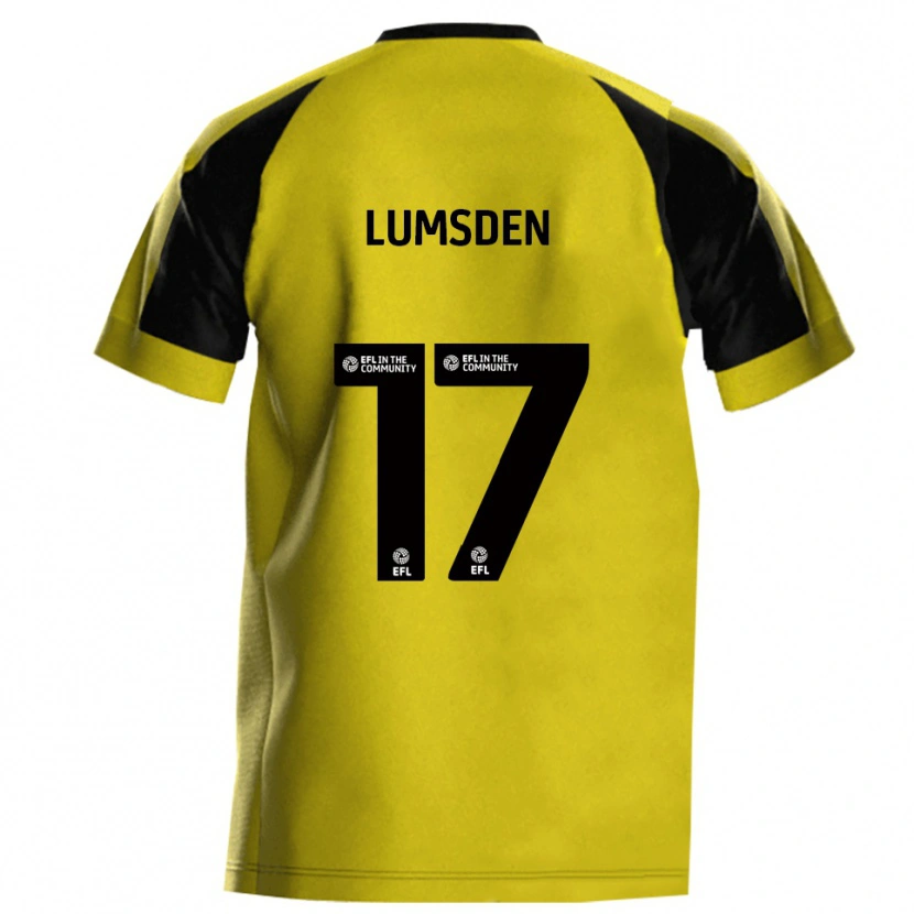 Danxen Niño Camiseta Alfie Lumsden #17 Amarillo Gris 1ª Equipación 2025/26 La Camisa México