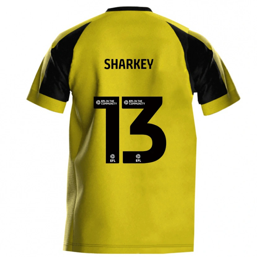 Danxen Niño Camiseta Toby Sharkey #13 Amarillo Gris 1ª Equipación 2025/26 La Camisa México