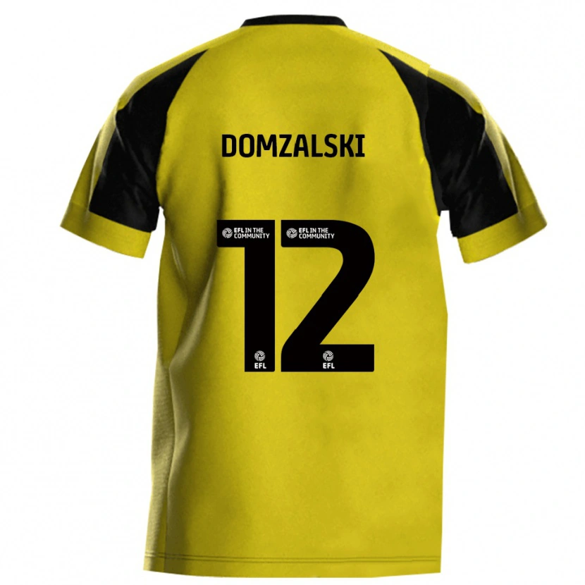Danxen Niño Camiseta Ollie Domzalski #12 Amarillo Gris 1ª Equipación 2025/26 La Camisa México