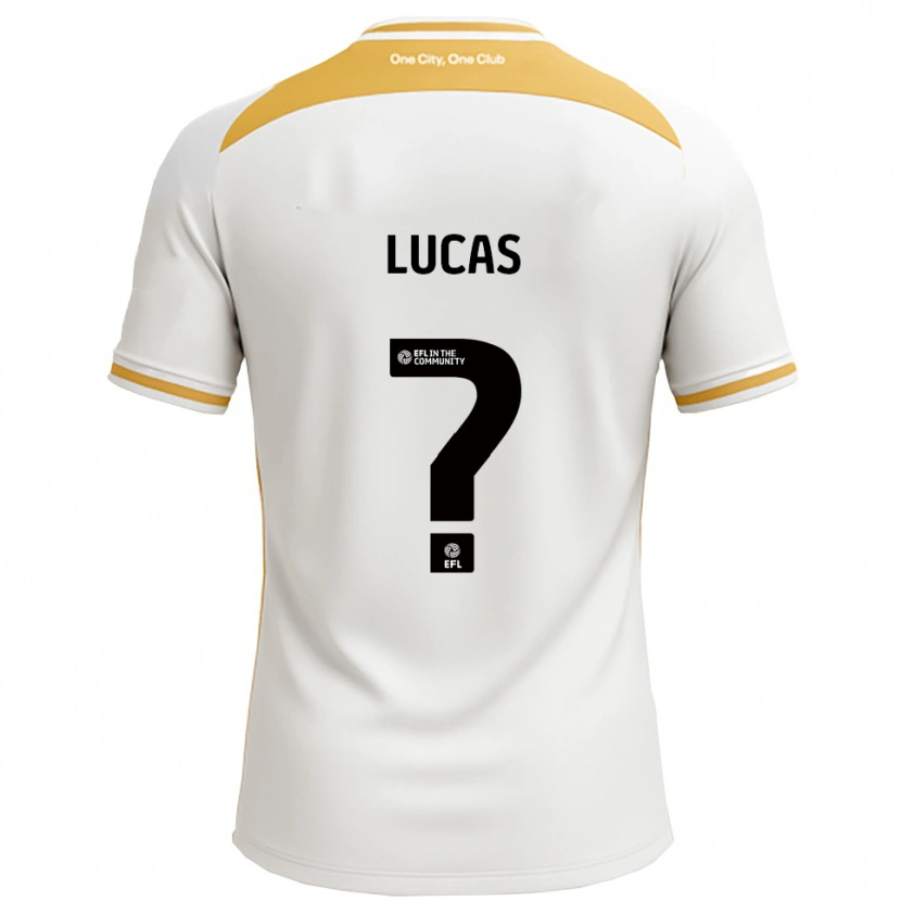 Danxen Niño Camiseta Dani Lucas #0 Blanco Dorado 1ª Equipación 2025/26 La Camisa México