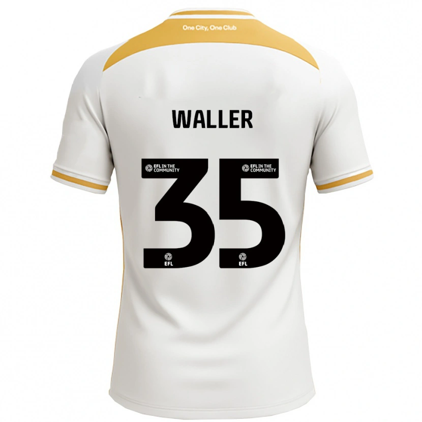 Danxen Niño Camiseta Charlie Waller #35 Blanco Dorado 1ª Equipación 2025/26 La Camisa México