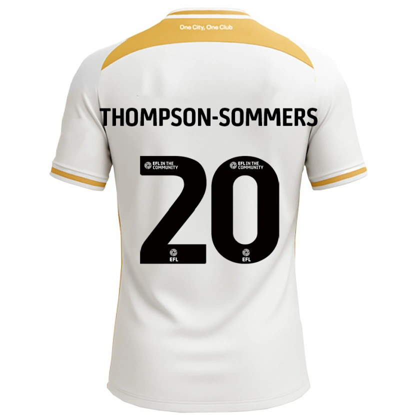 Danxen Niño Camiseta Kane Thompson-Sommers #20 Blanco Dorado 1ª Equipación 2025/26 La Camisa México