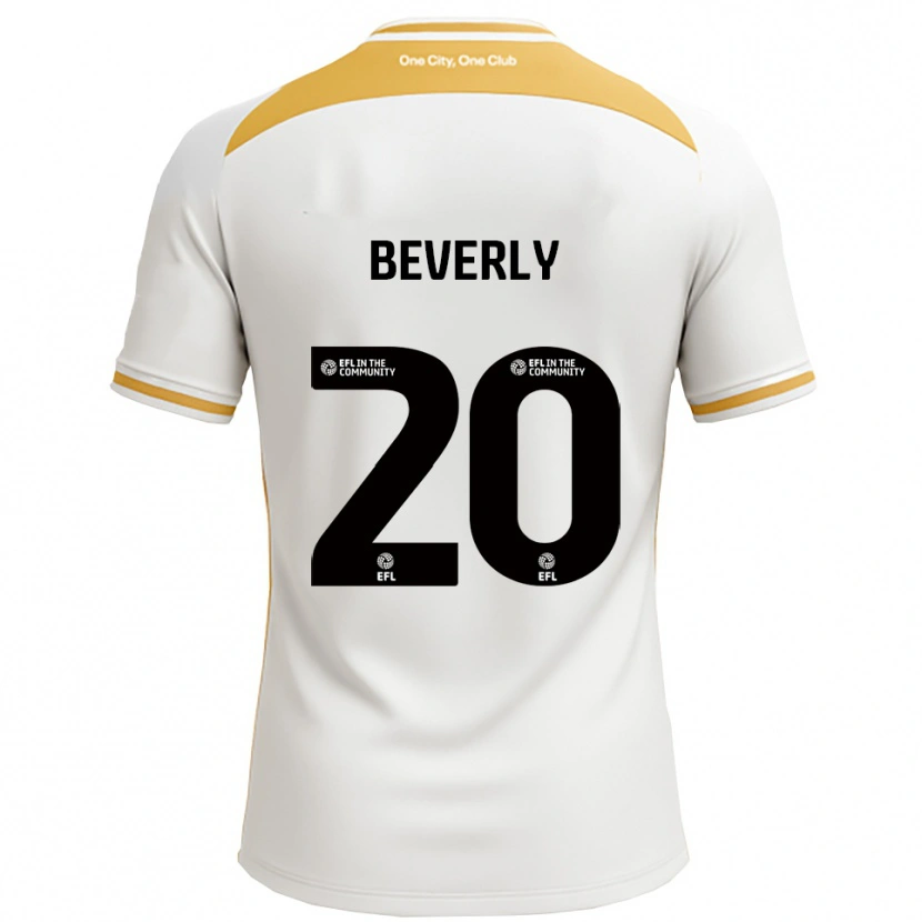 Danxen Niño Camiseta Poppy Beverly #20 Blanco Dorado 1ª Equipación 2025/26 La Camisa México
