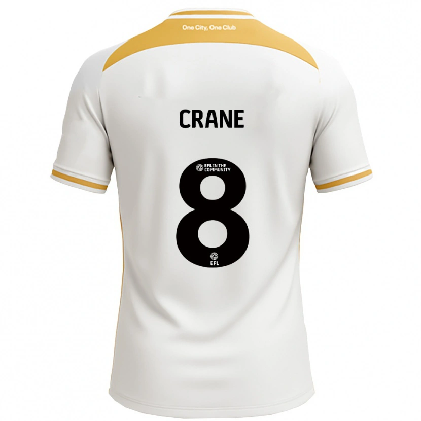 Danxen Niño Camiseta Max Crane #8 Blanco Dorado 1ª Equipación 2025/26 La Camisa México