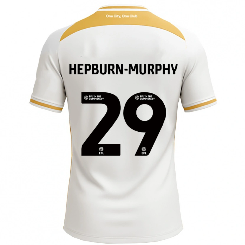 Danxen Niño Camiseta Rushian Hepburn-Murphy #29 Blanco Dorado 1ª Equipación 2025/26 La Camisa México