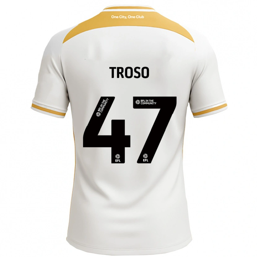 Danxen Niño Camiseta Simone Troso #47 Blanco Dorado 1ª Equipación 2025/26 La Camisa México