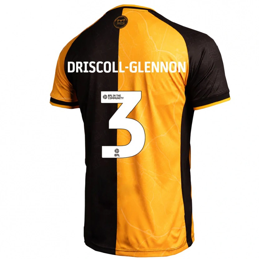 Danxen Niño Camiseta Anthony Driscoll-Glennon #3 Amarillo Negro 1ª Equipación 2025/26 La Camisa México