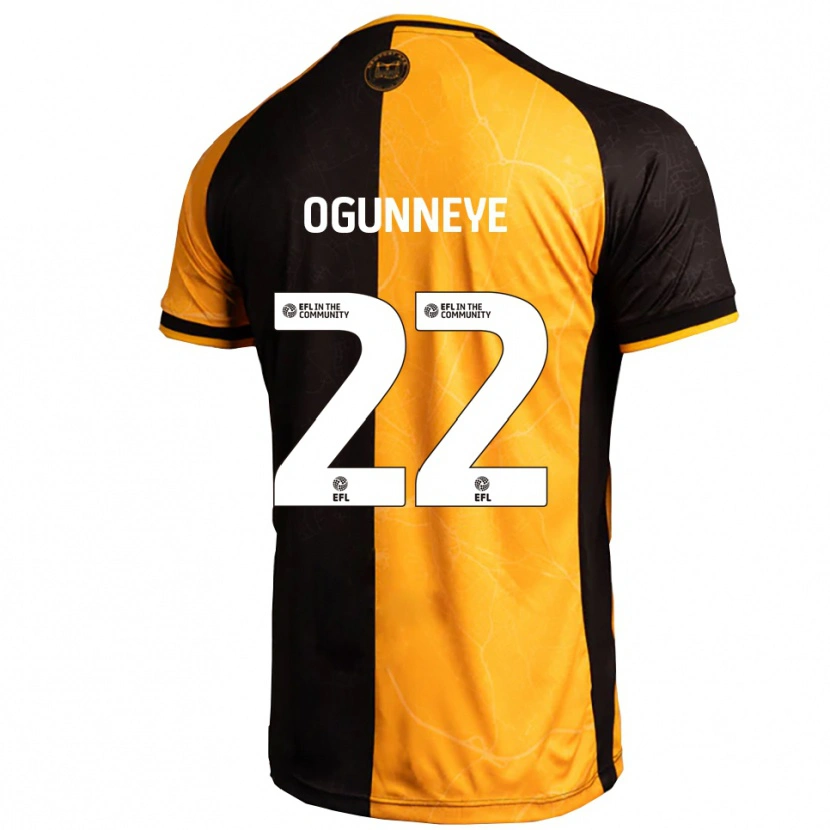 Danxen Niño Camiseta Habeeb Ogunneye #22 Amarillo Negro 1ª Equipación 2025/26 La Camisa México