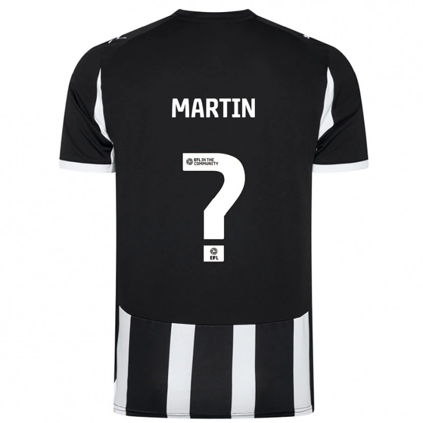 Danxen Niño Camiseta Ellis Martin #0 Blanco Negro 1ª Equipación 2025/26 La Camisa México
