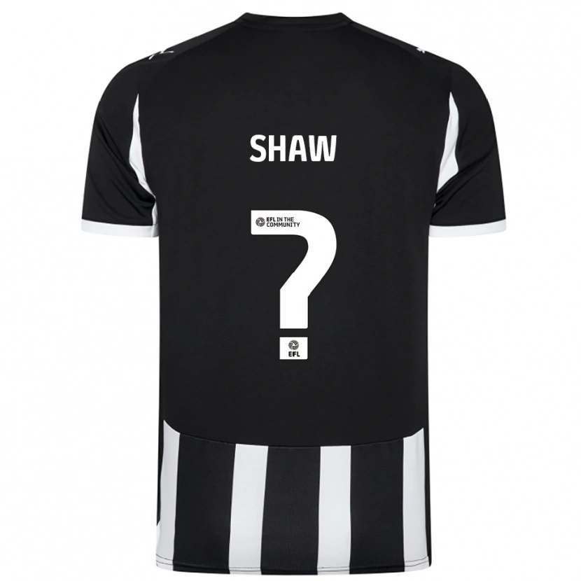 Danxen Niño Camiseta Ashton Shaw #0 Blanco Negro 1ª Equipación 2025/26 La Camisa México