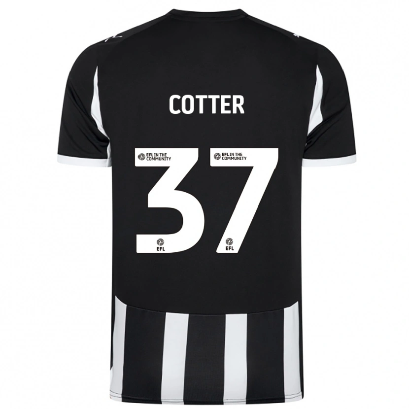 Danxen Niño Camiseta Barry Cotter #37 Blanco Negro 1ª Equipación 2025/26 La Camisa México