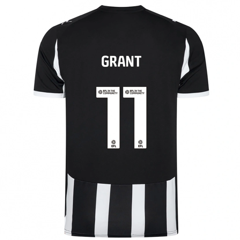 Danxen Niño Camiseta Conor Grant #11 Blanco Negro 1ª Equipación 2025/26 La Camisa México