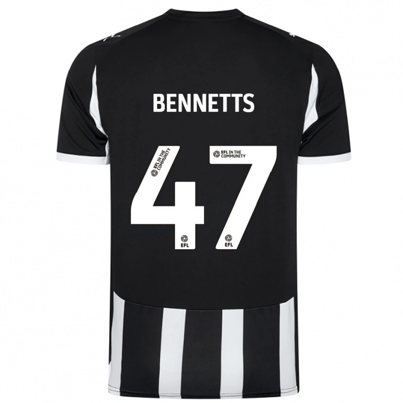 Danxen Niño Camiseta Keanan Bennetts #47 Blanco Negro 1ª Equipación 2025/26 La Camisa México