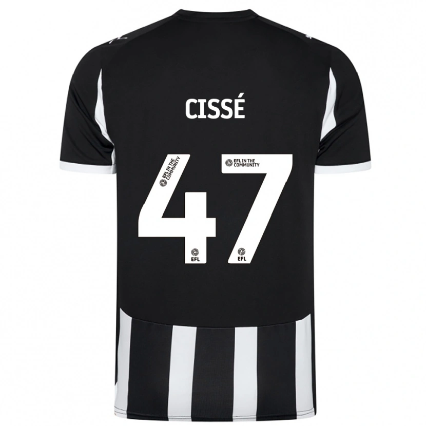 Danxen Niño Camiseta Cassius Cissé #47 Blanco Negro 1ª Equipación 2025/26 La Camisa México