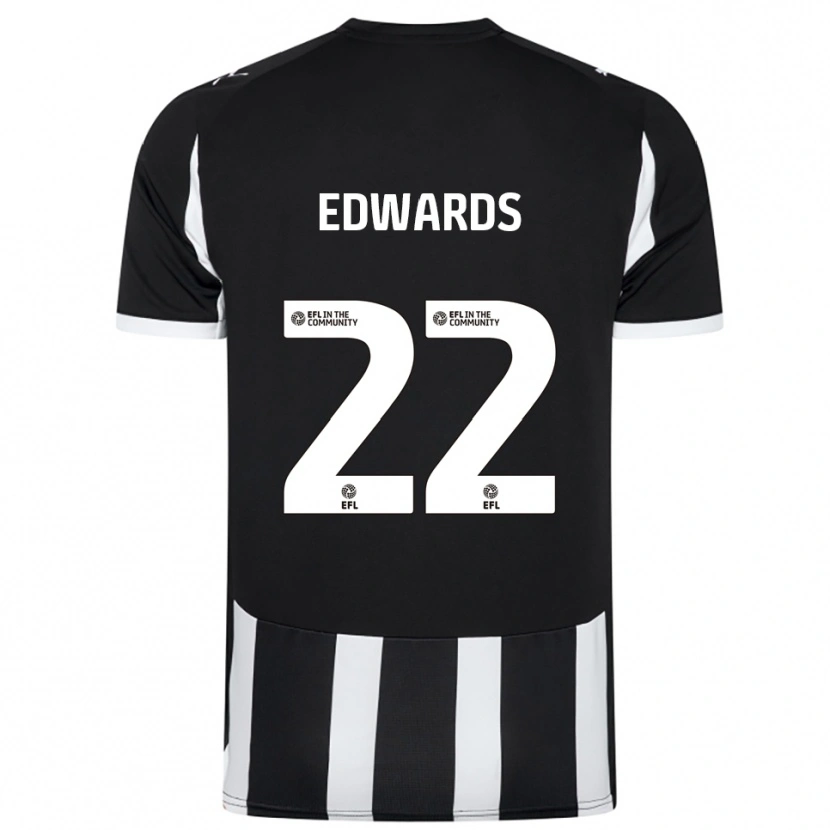 Danxen Niño Camiseta Curtis Edwards #22 Blanco Negro 1ª Equipación 2025/26 La Camisa México