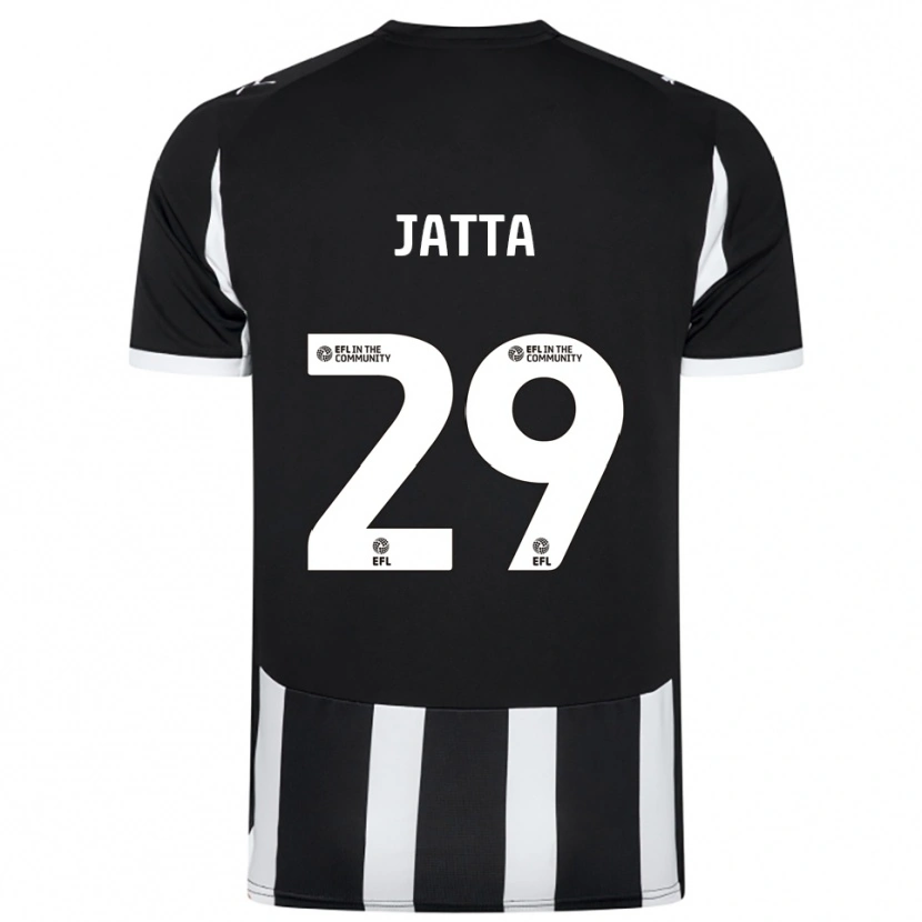 Danxen Niño Camiseta Alassana Jatta #29 Blanco Negro 1ª Equipación 2025/26 La Camisa México