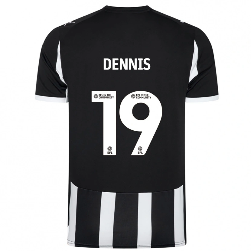 Danxen Niño Camiseta Matthew Dennis #19 Blanco Negro 1ª Equipación 2025/26 La Camisa México