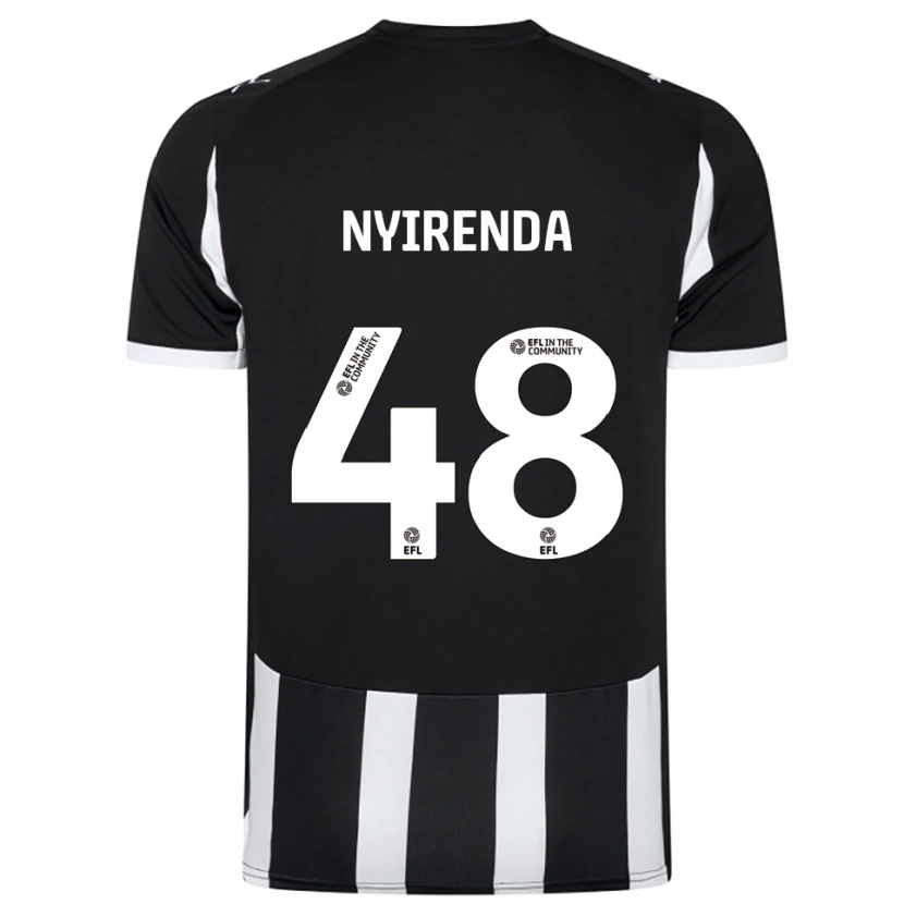 Danxen Niño Camiseta Themba Nyirenda #48 Blanco Negro 1ª Equipación 2025/26 La Camisa México