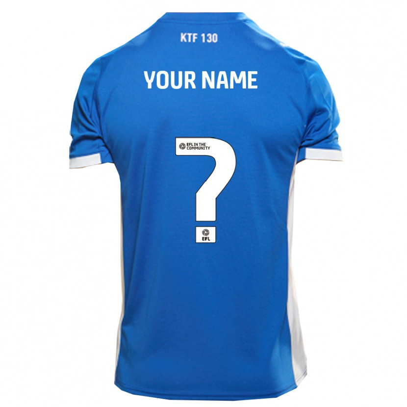 Danxen Niño Camiseta Su Nombre #0 Azul Blanco 1ª Equipación 2025/26 La Camisa México