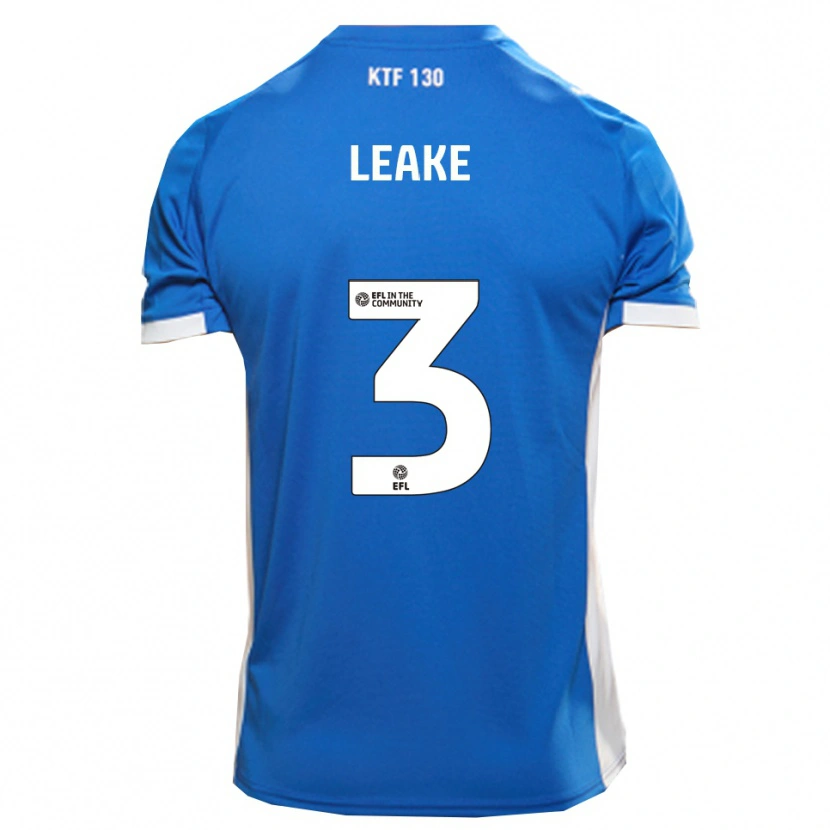 Danxen Niño Camiseta Jake Leake #3 Azul Blanco 1ª Equipación 2025/26 La Camisa México