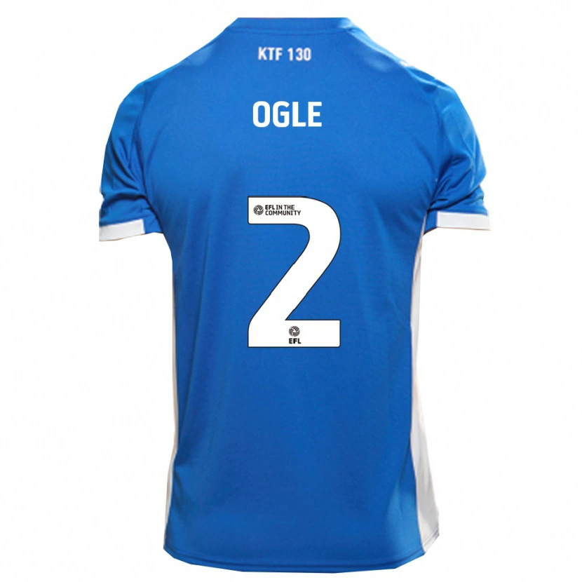 Danxen Niño Camiseta Reagan Ogle #2 Azul Blanco 1ª Equipación 2025/26 La Camisa México
