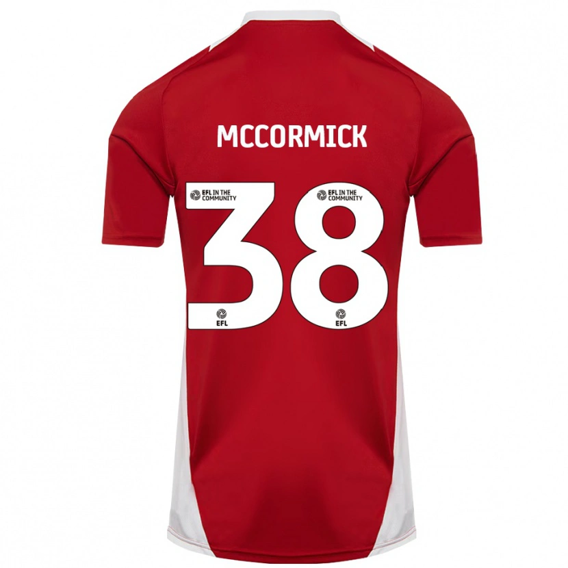 Danxen Niño Camiseta Antony Mccormick #38 Rojo Blanco Dorado 1ª Equipación 2025/26 La Camisa México
