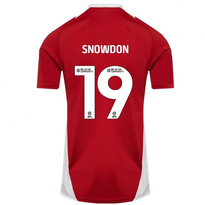Danxen Niño Camiseta Joe Snowdon #19 Rojo Blanco Dorado 1ª Equipación 2025/26 La Camisa México
