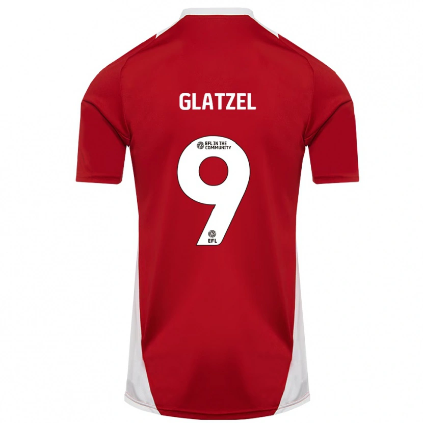 Danxen Niño Camiseta Paul Glatzel #9 Rojo Blanco Dorado 1ª Equipación 2025/26 La Camisa México