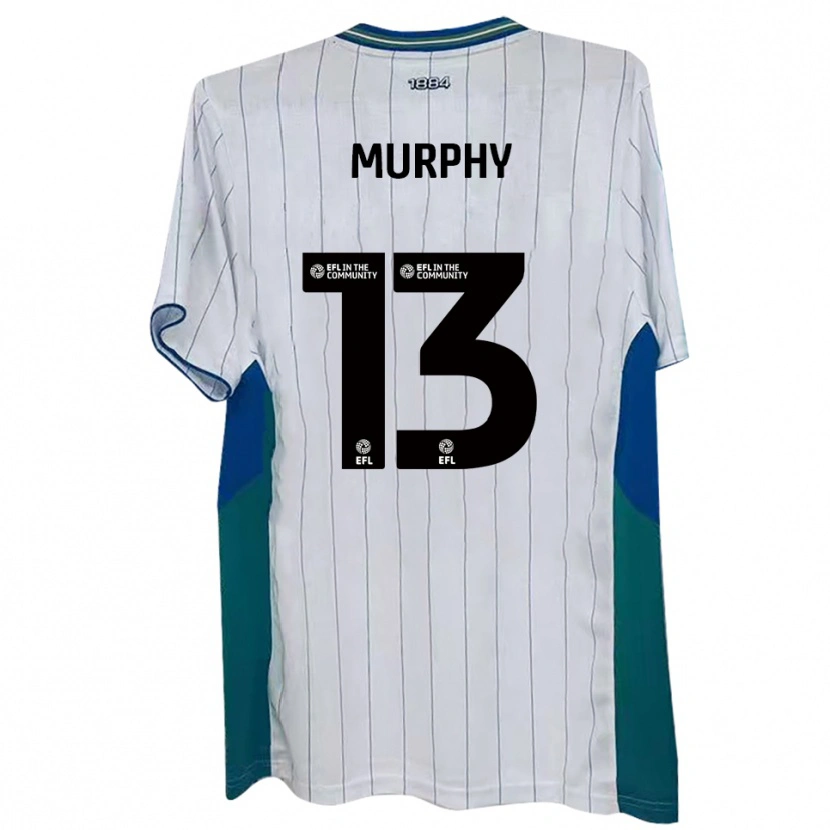 Danxen Niño Camiseta Joe Murphy #13 Blanco Verde Azul 1ª Equipación 2025/26 La Camisa México