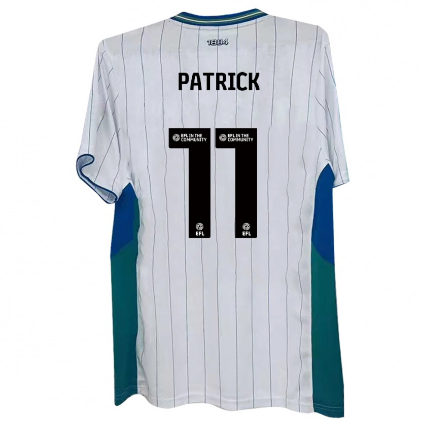 Danxen Niño Camiseta Omari Patrick #11 Blanco Verde Azul 1ª Equipación 2025/26 La Camisa México