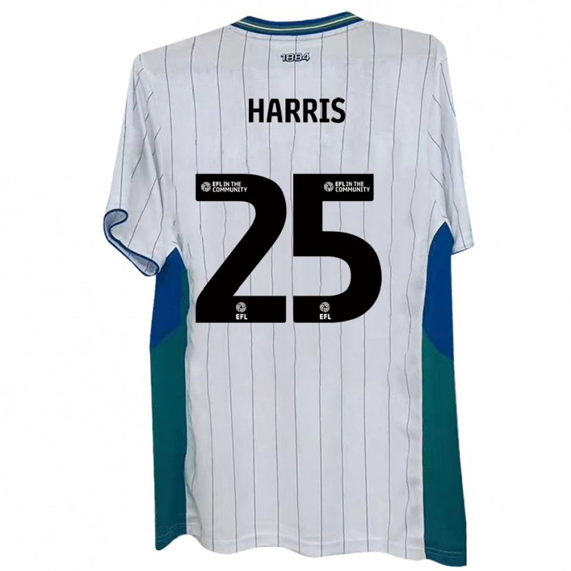 Danxen Niño Camiseta Taylan Harris #25 Blanco Verde Azul 1ª Equipación 2025/26 La Camisa México