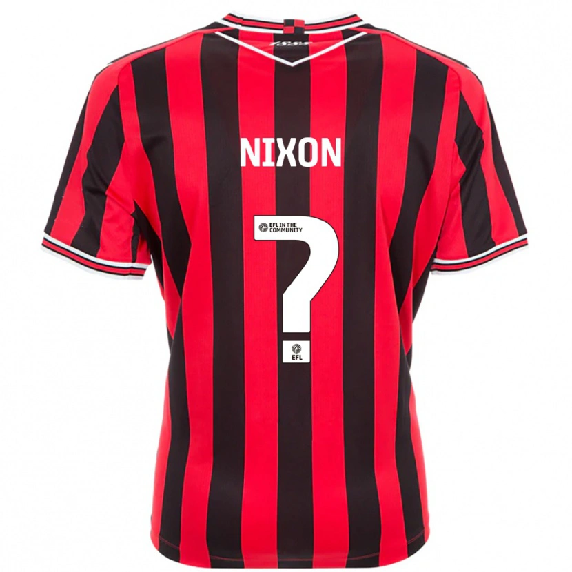 Danxen Niño Camiseta Freya Nixon #0 Rojo Negro 1ª Equipación 2025/26 La Camisa México