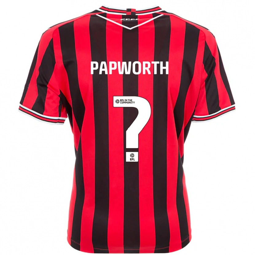 Danxen Niño Camiseta Imogen Papworth #0 Rojo Negro 1ª Equipación 2025/26 La Camisa México