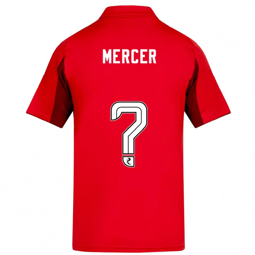 Danxen Niño Camiseta Jamie Mercer #0 Rojo Borgoña 1ª Equipación 2025/26 La Camisa México
