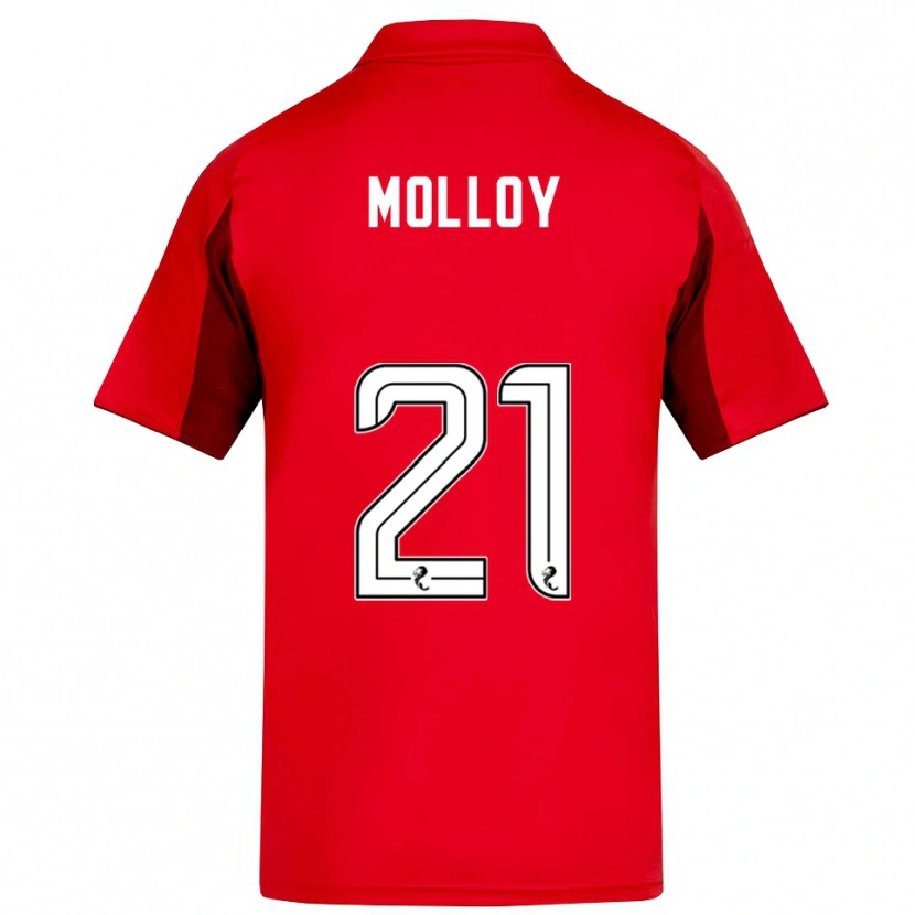 Danxen Niño Camiseta Gavin Molloy #21 Rojo Borgoña 1ª Equipación 2025/26 La Camisa México