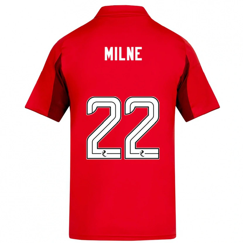 Danxen Niño Camiseta Jack Milne #22 Rojo Borgoña 1ª Equipación 2025/26 La Camisa México