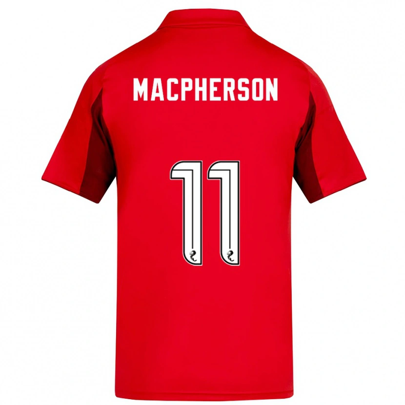 Danxen Niño Camiseta Keira Macpherson #11 Rojo Borgoña 1ª Equipación 2025/26 La Camisa México