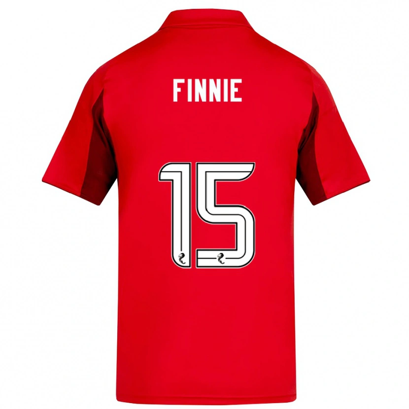 Danxen Niño Camiseta Maddison Finnie #15 Rojo Borgoña 1ª Equipación 2025/26 La Camisa México