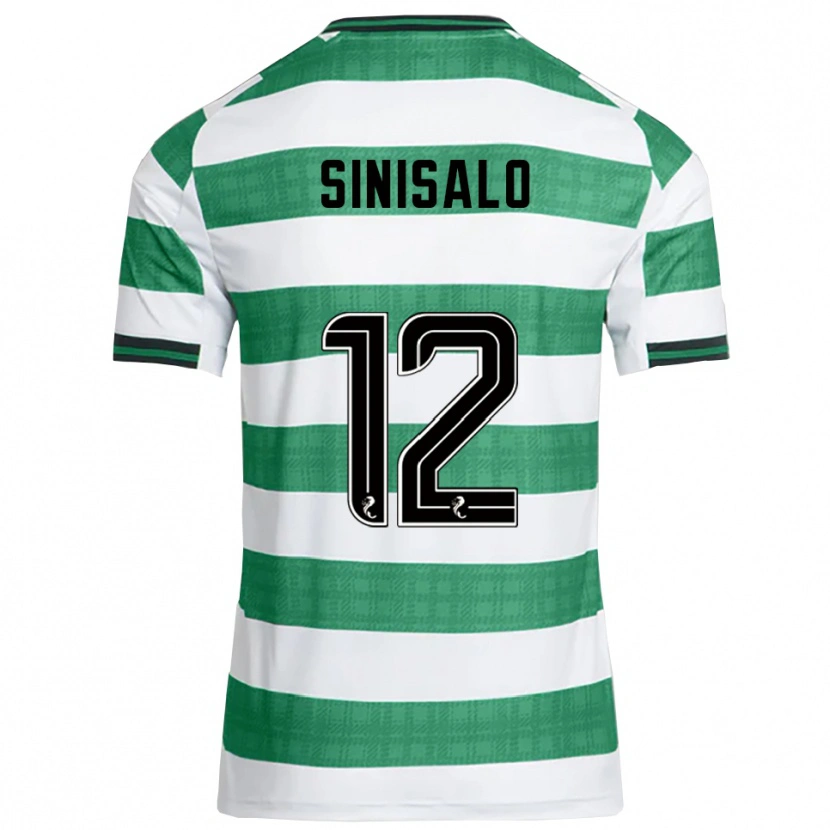 Danxen Niño Camiseta Viljami Sinisalo #12 Verde Blanco 1ª Equipación 2025/26 La Camisa México