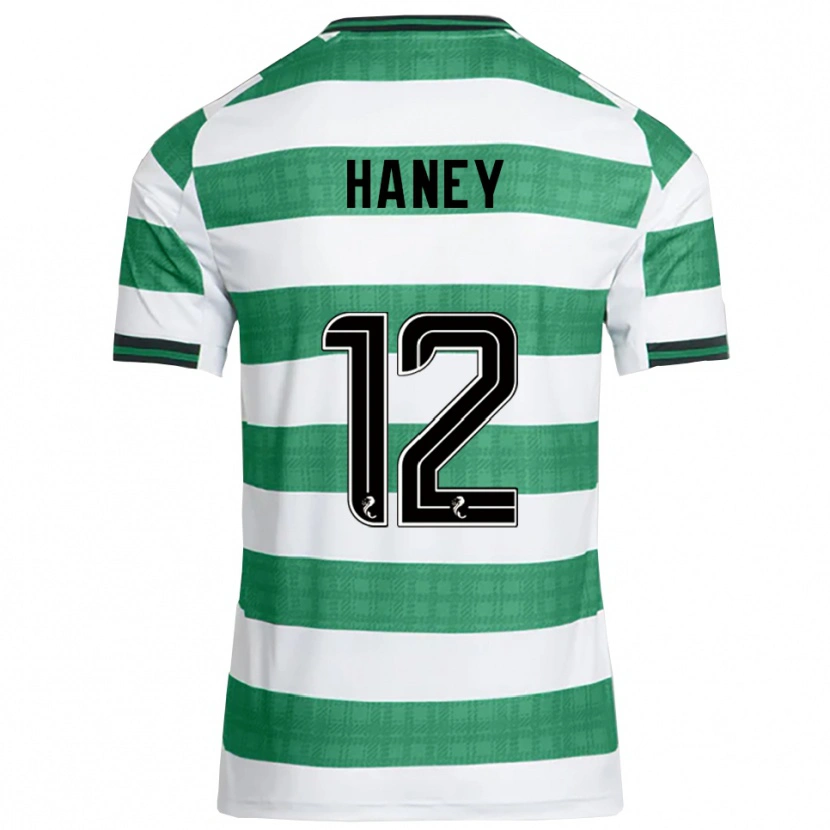 Danxen Niño Camiseta Joseph Haney #12 Verde Blanco 1ª Equipación 2025/26 La Camisa México