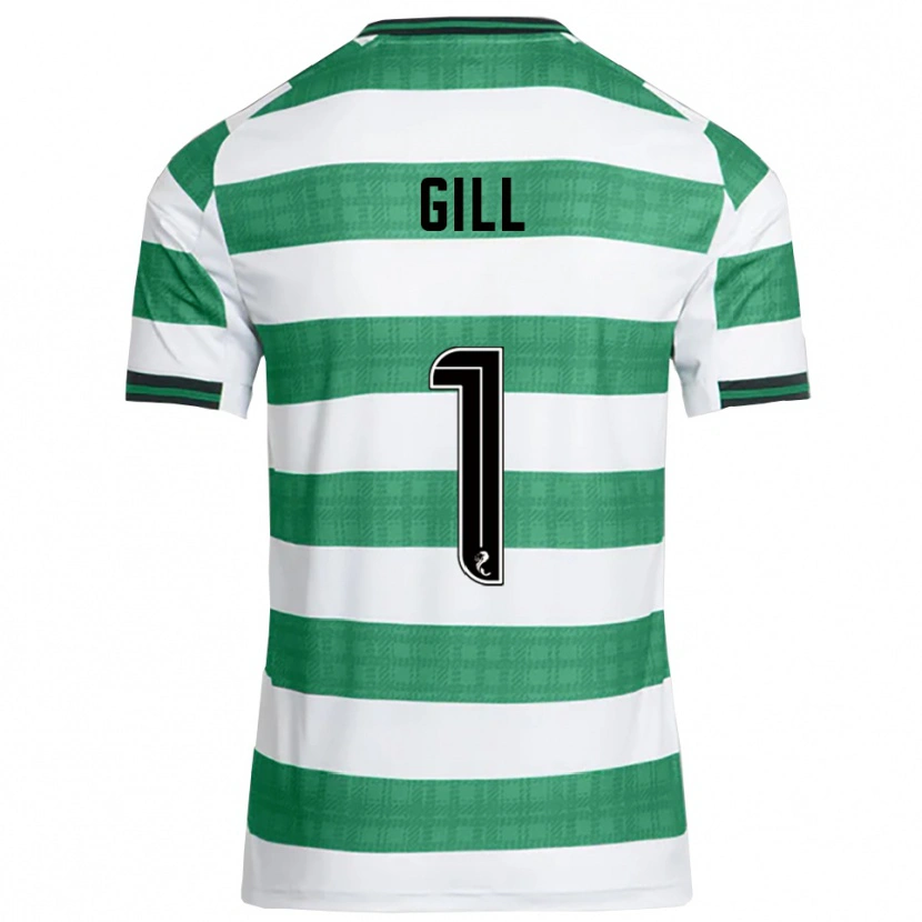 Danxen Niño Camiseta Marcus Gill #1 Verde Blanco 1ª Equipación 2025/26 La Camisa México
