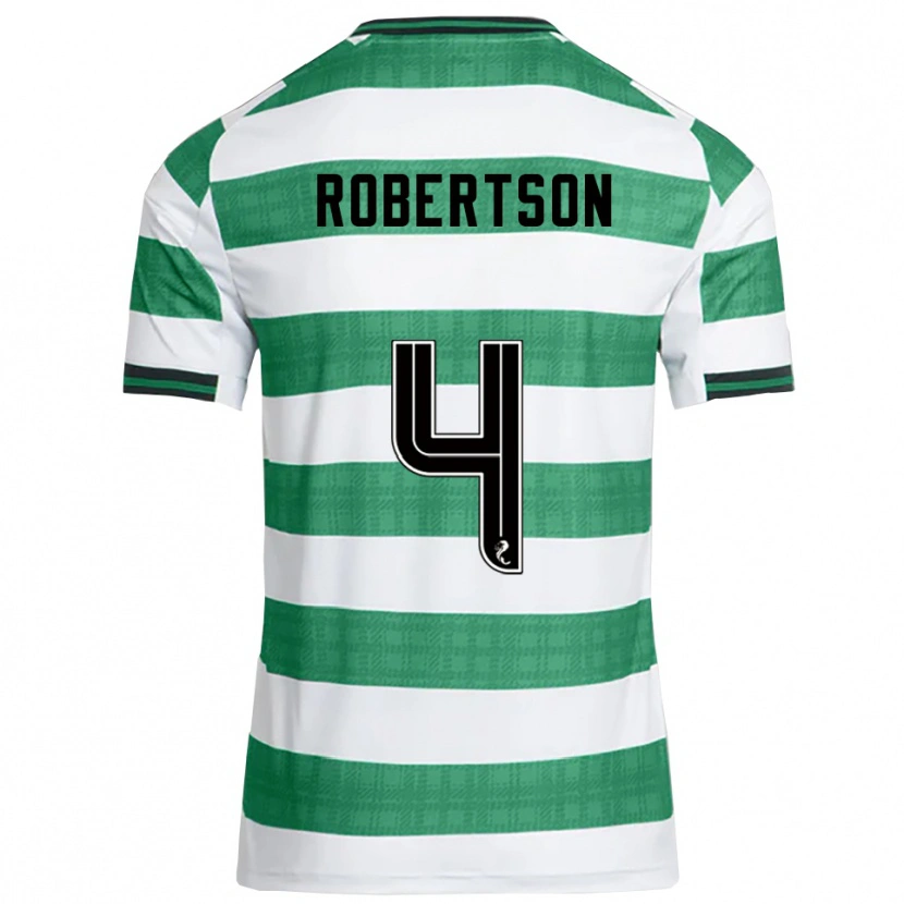 Danxen Niño Camiseta Lisa Robertson #4 Verde Blanco 1ª Equipación 2025/26 La Camisa México
