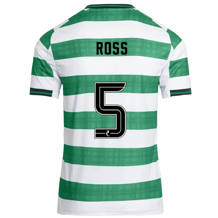 Danxen Niño Camiseta Natalie Ross #5 Verde Blanco 1ª Equipación 2025/26 La Camisa México