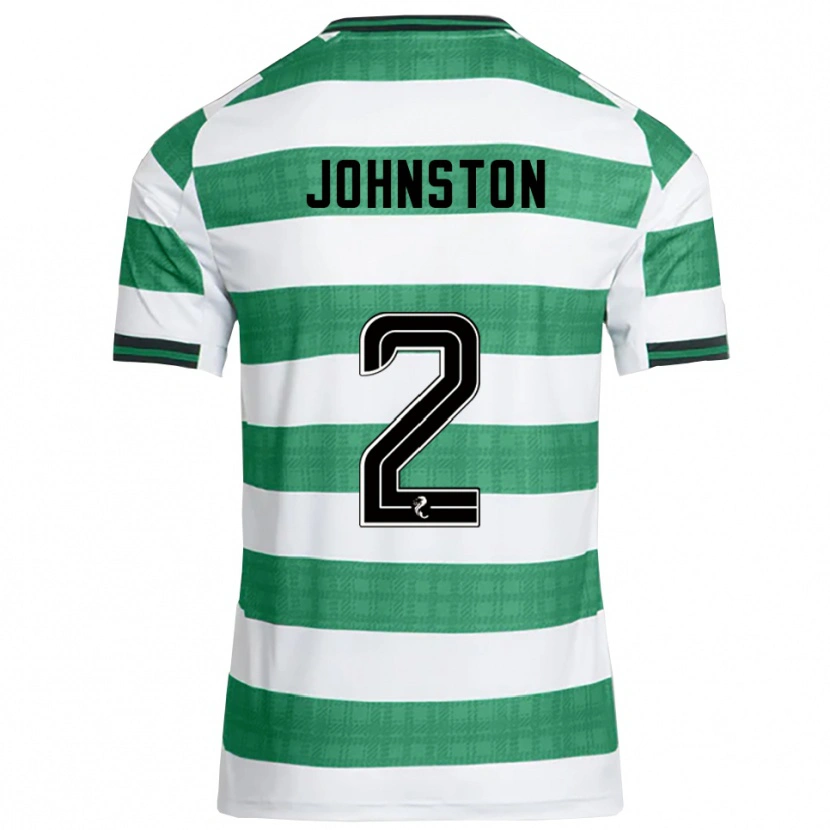 Danxen Niño Camiseta Alistair Johnston #2 Verde Blanco 1ª Equipación 2025/26 La Camisa México
